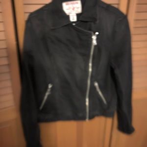 True religion moto biker zip jacket